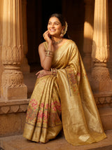MIMOSA Gold Saree Saree — pose 8 styling detail
