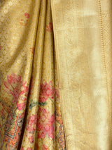 MIMOSA Gold Saree Saree — fleets shot full lifestyle