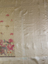 MIMOSA Gold Saree Saree — pallu and zari work detail
