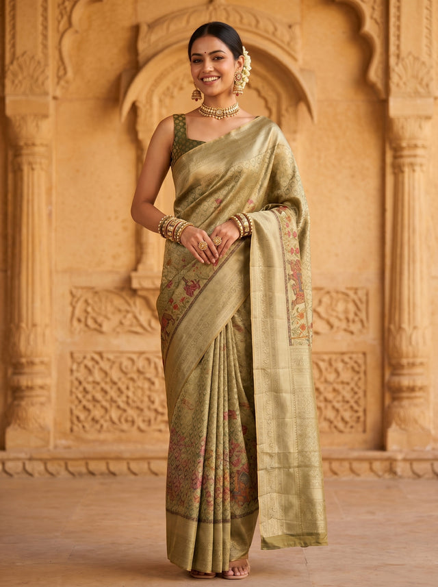 Green  Saree