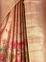 MIMOSA Orange Saree Saree — fleets shot full lifestyle