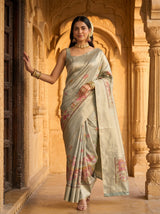 MIMOSA Sapphire Saree Saree — pose 6 styling detail
