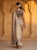 MIMOSA Violet Saree Saree — pose 2 styling detail