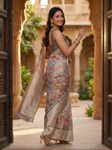 MIMOSA Violet Saree Saree — pose 9 styling detail
