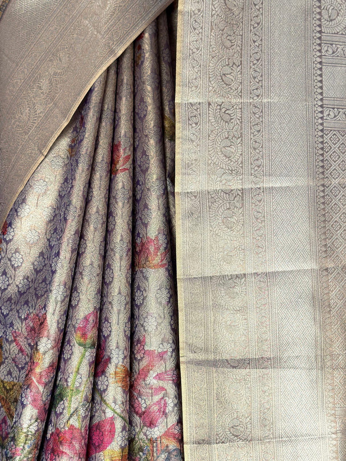 MIMOSA Violet Saree Saree — fleets shot full lifestyle