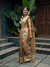 MIMOSA Chiku Kalamkari Saree — pose 9 styling detail