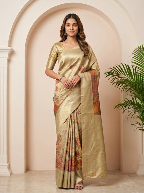 MIMOSA Saree Saree — front view on mannequin