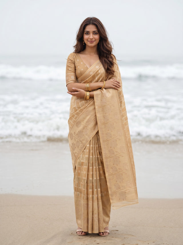 MIMOSA Saree Saree — front view on mannequin