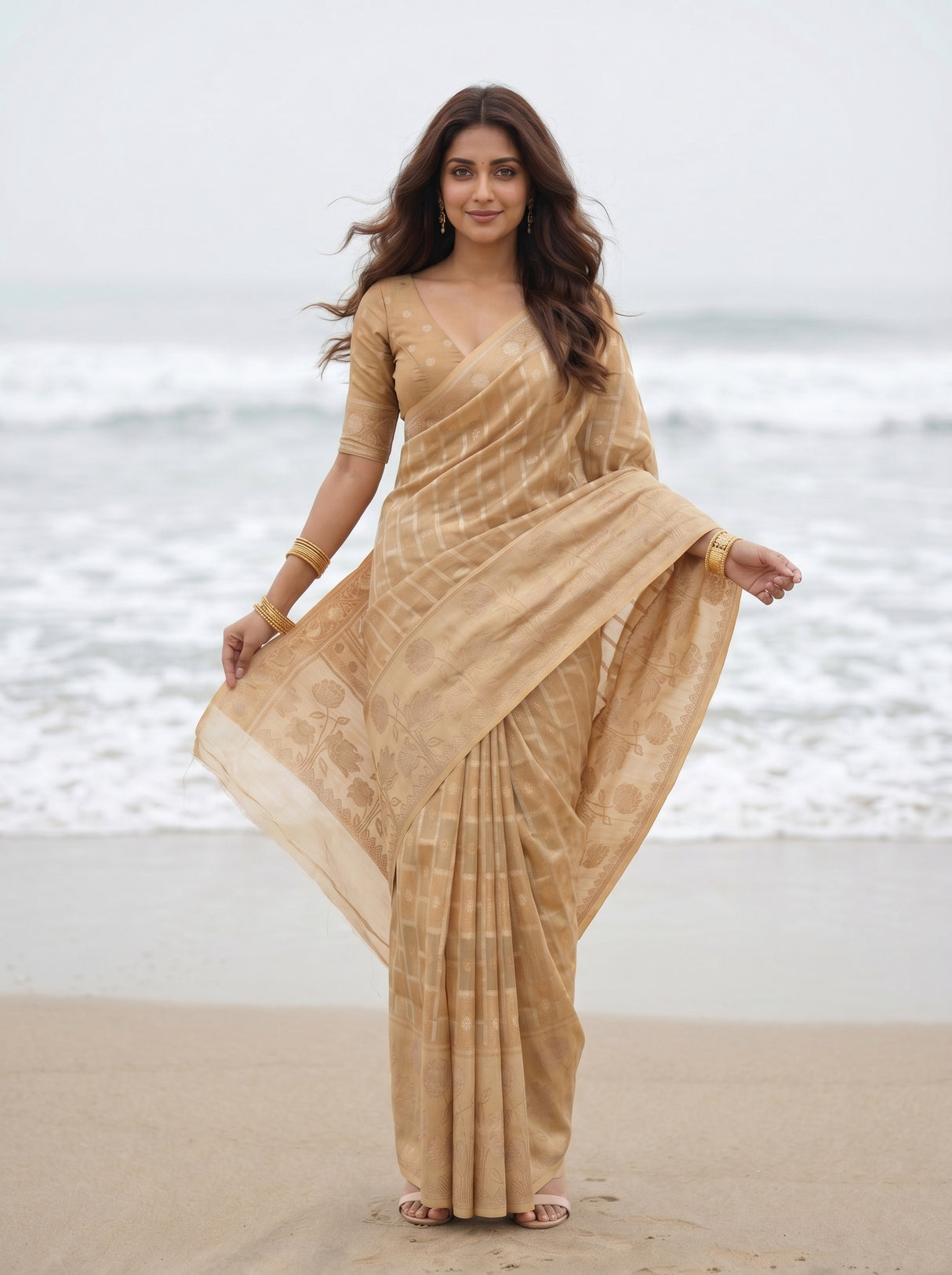 MIMOSA Saree Saree — pose 5 styling detail