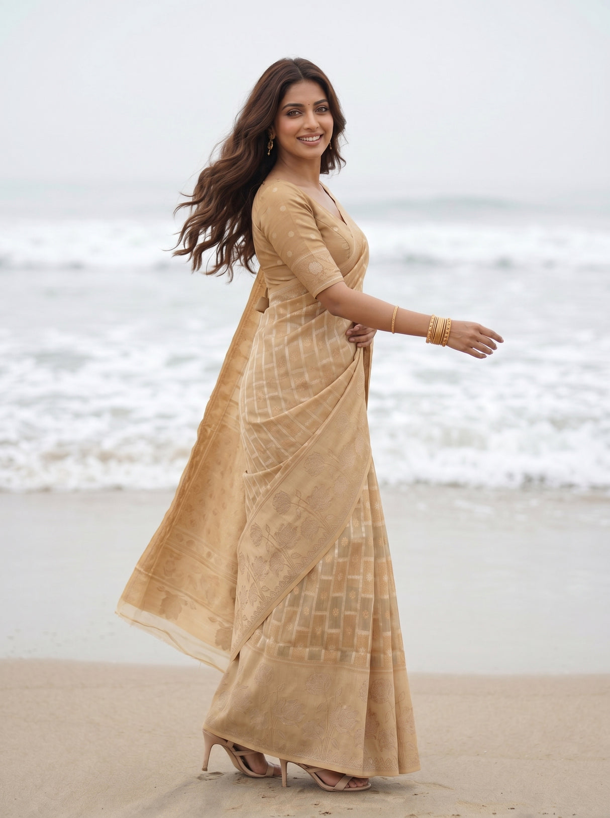 MIMOSA Saree Saree — pose 9 styling detail