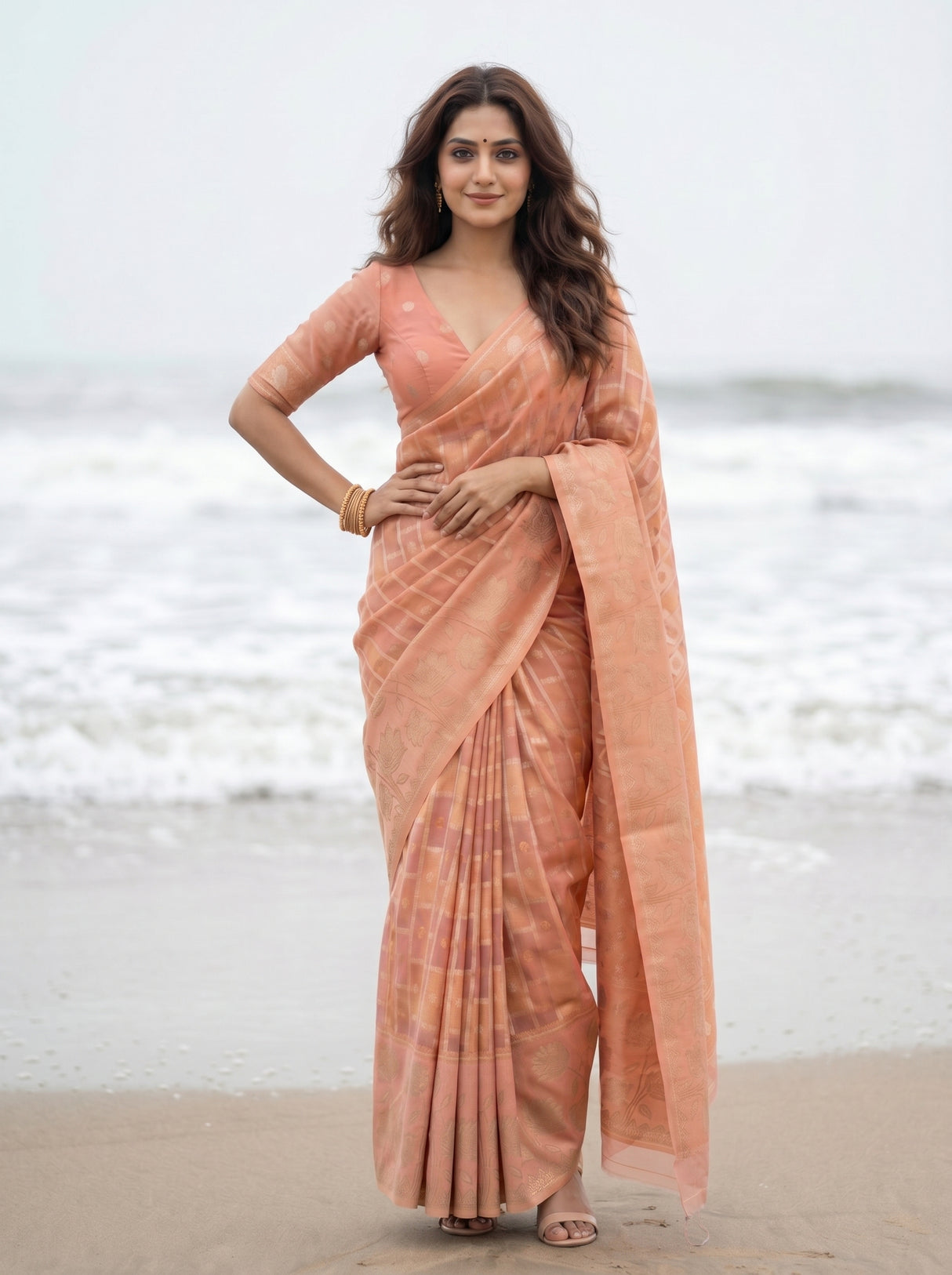 MIMOSA Saree Saree — pose 4 styling detail