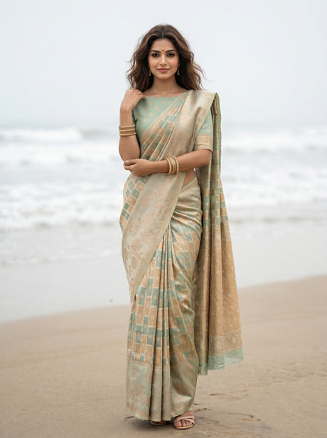 MIMOSA Saree Saree — front view on mannequin