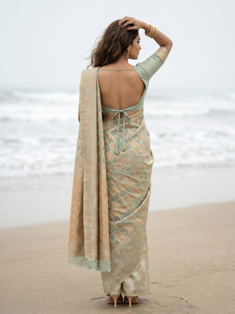 MIMOSA Saree Saree — pose 2 styling detail