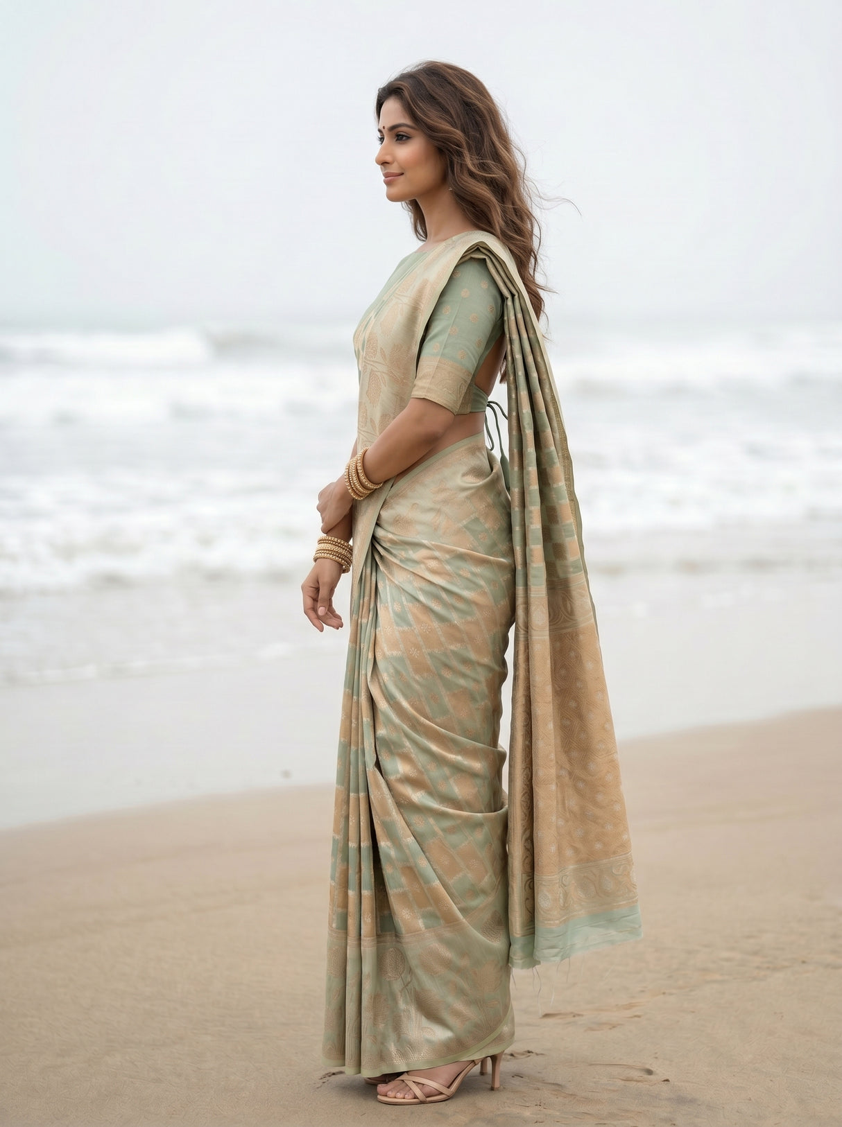 MIMOSA Saree Saree — pose 3 styling detail