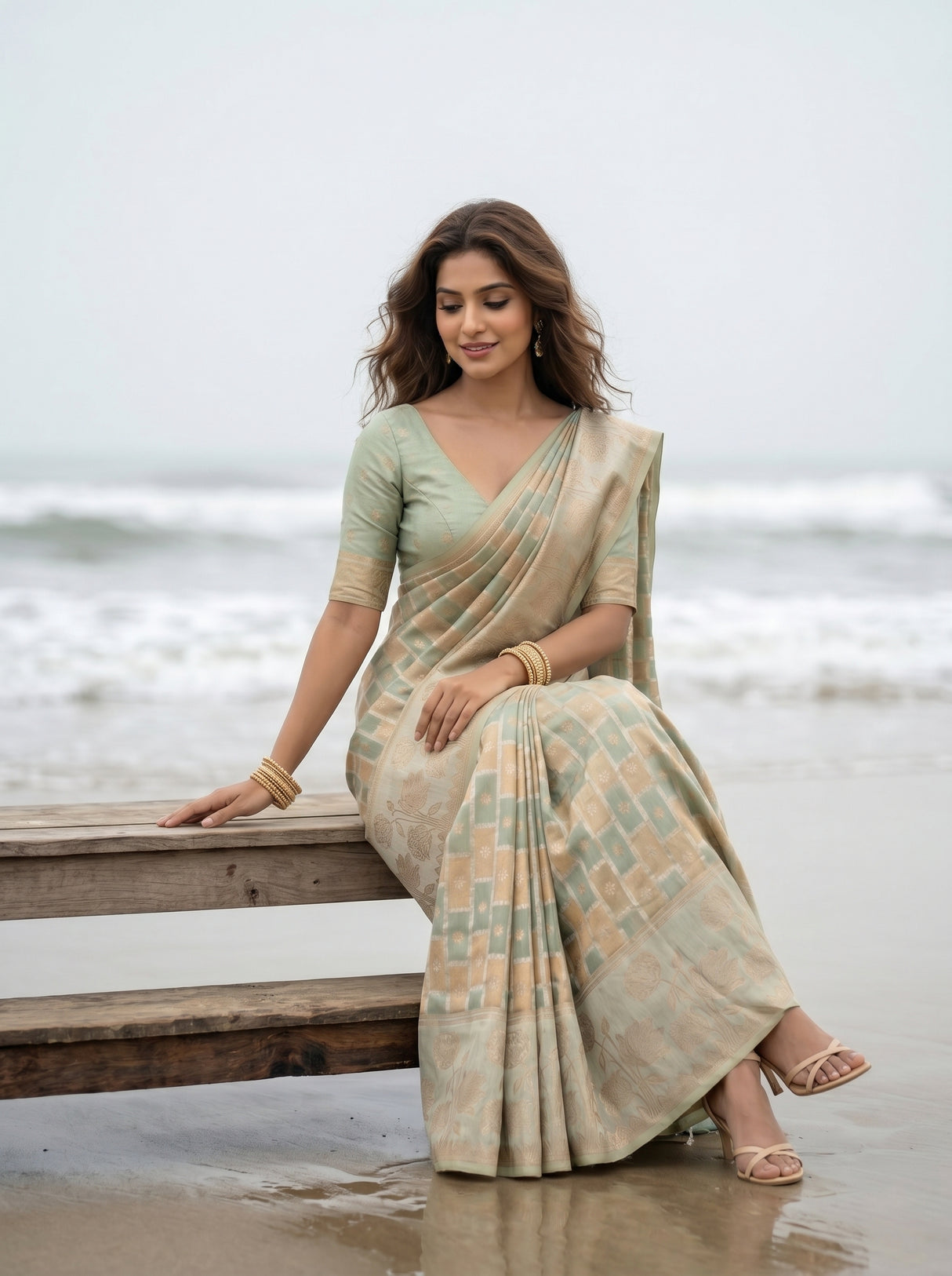 MIMOSA Saree Saree — pose 8 styling detail