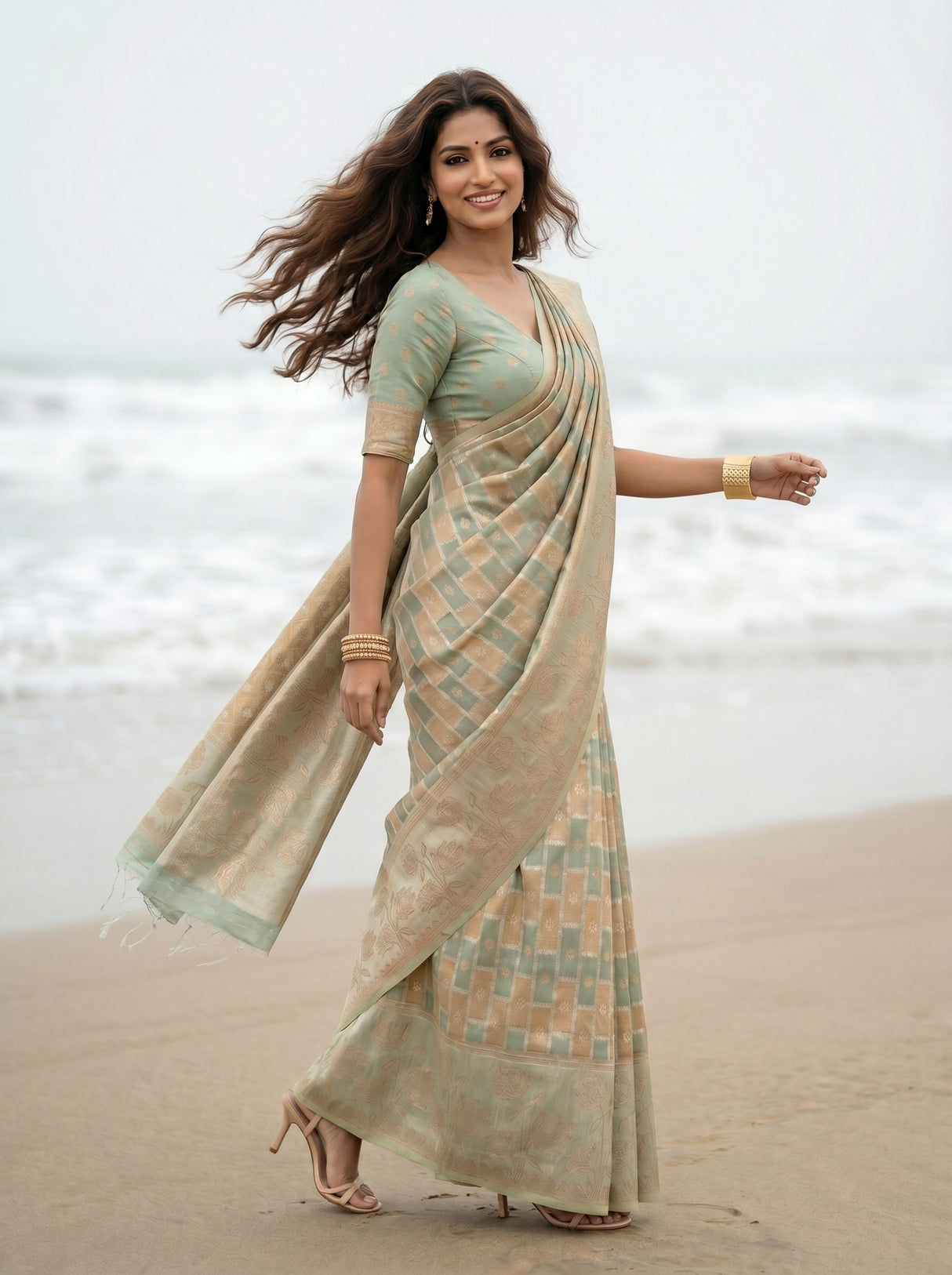MIMOSA Saree Saree — pose 9 styling detail