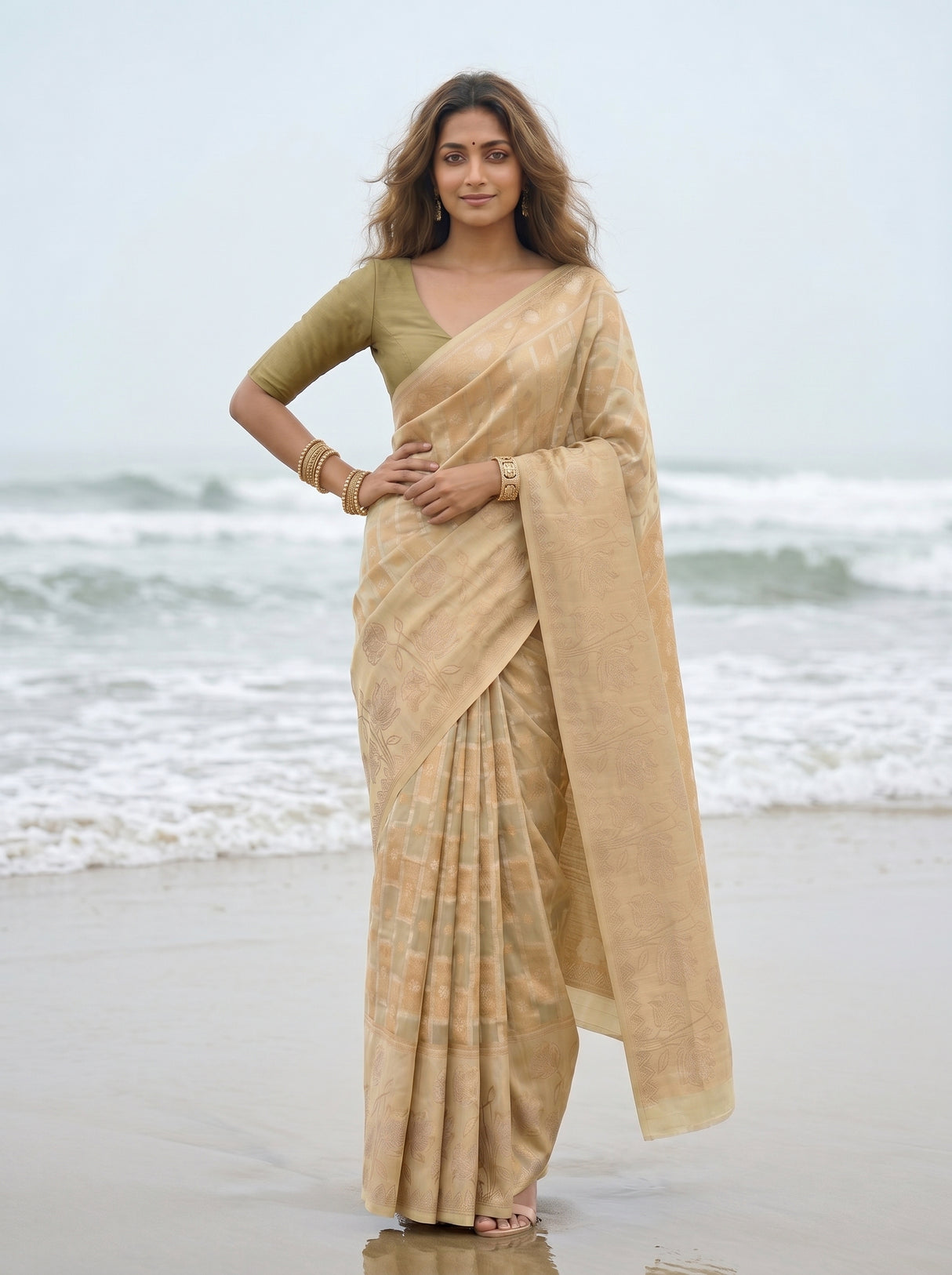MIMOSA Saree Saree — pose 4 styling detail