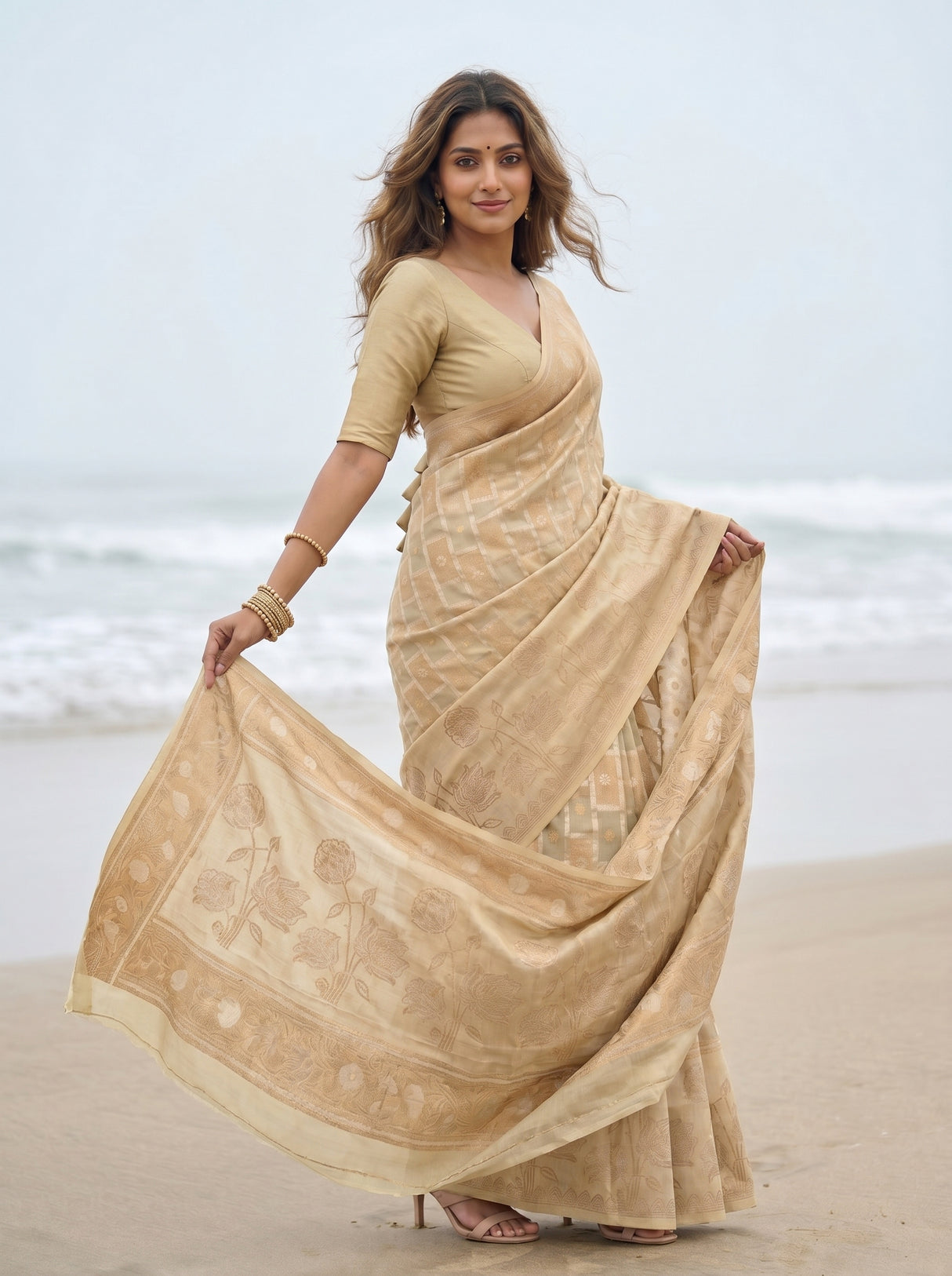 MIMOSA Saree Saree — pose 5 styling detail
