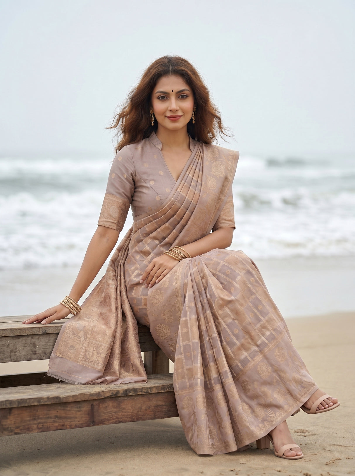 MIMOSA Saree Saree — pose 8 styling detail