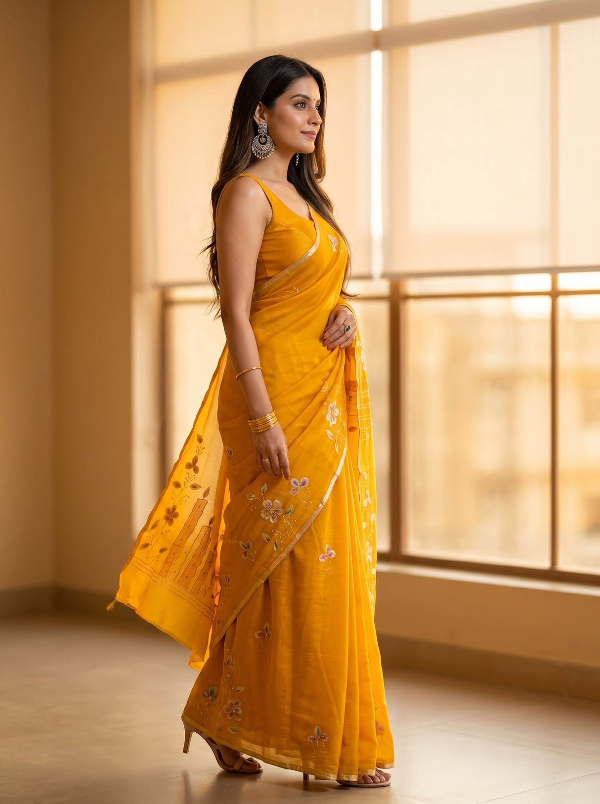 MIMOSA Saree Saree — pose 3 styling detail