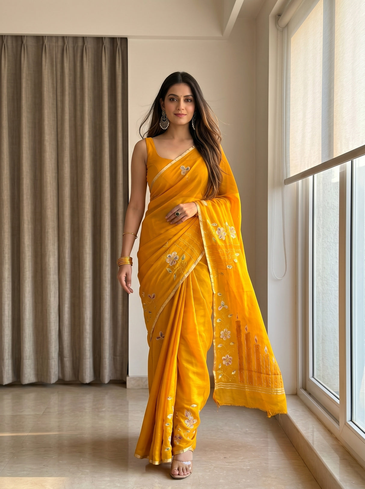 MIMOSA Saree Saree — pose 6 styling detail
