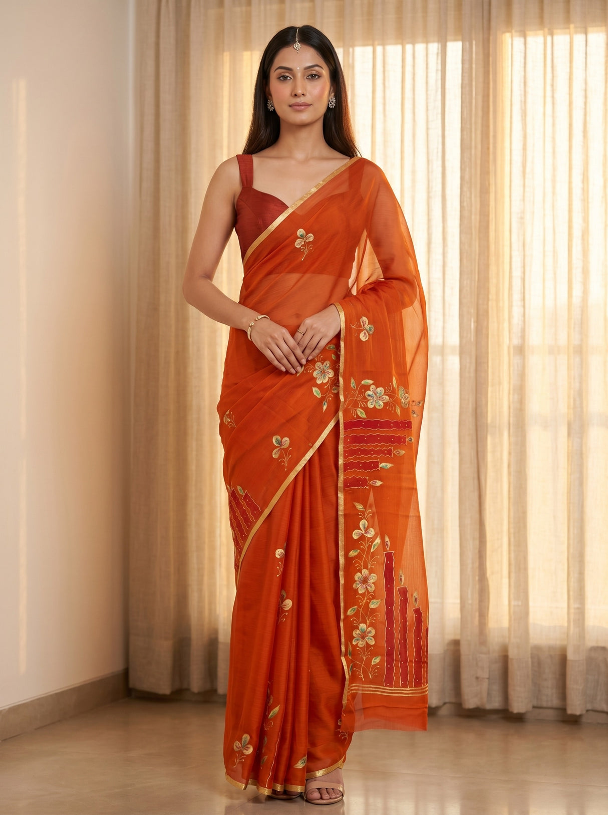 MIMOSA Saree Saree — front view on mannequin