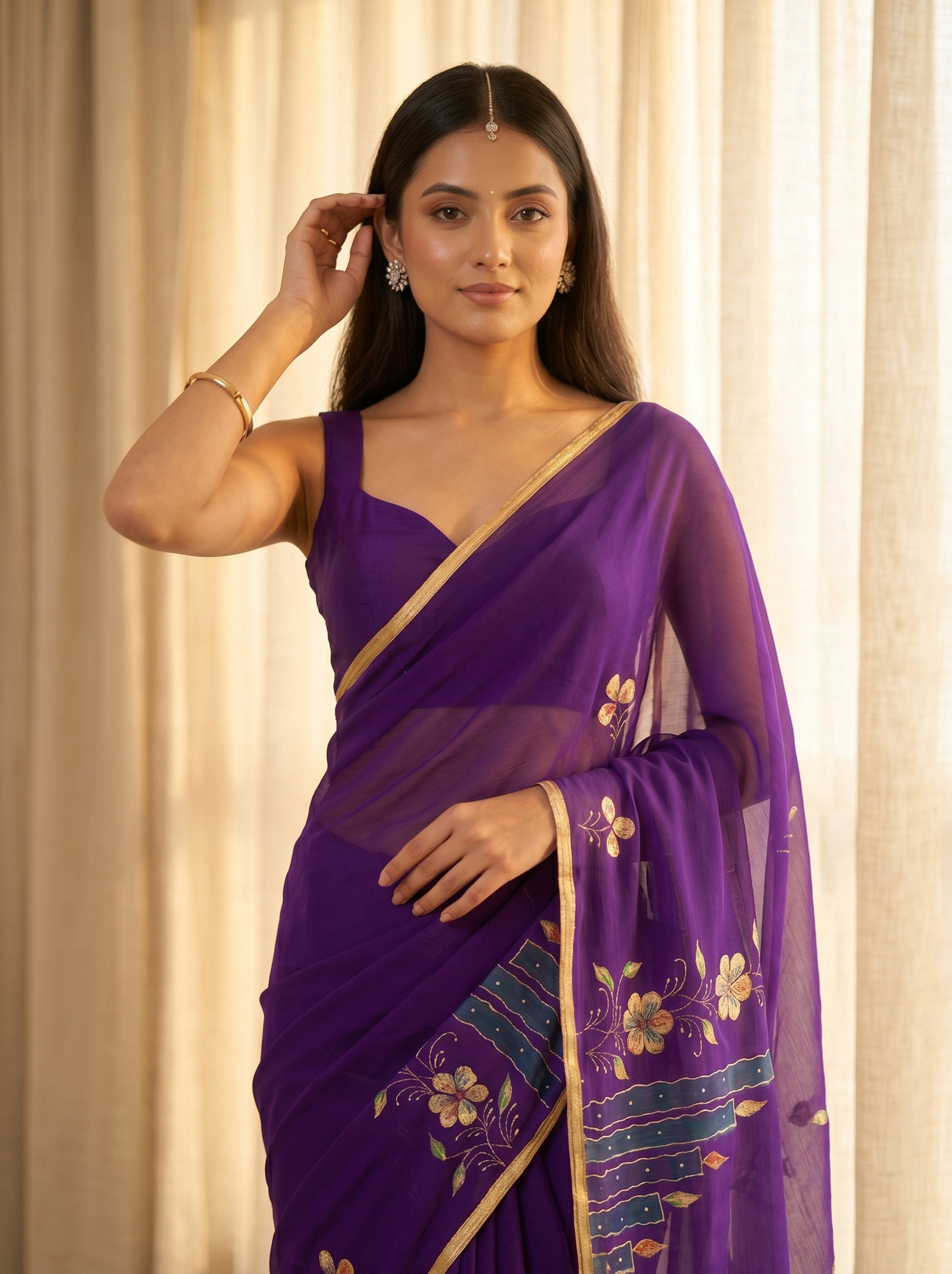MIMOSA Saree Saree — pose 10 styling detail