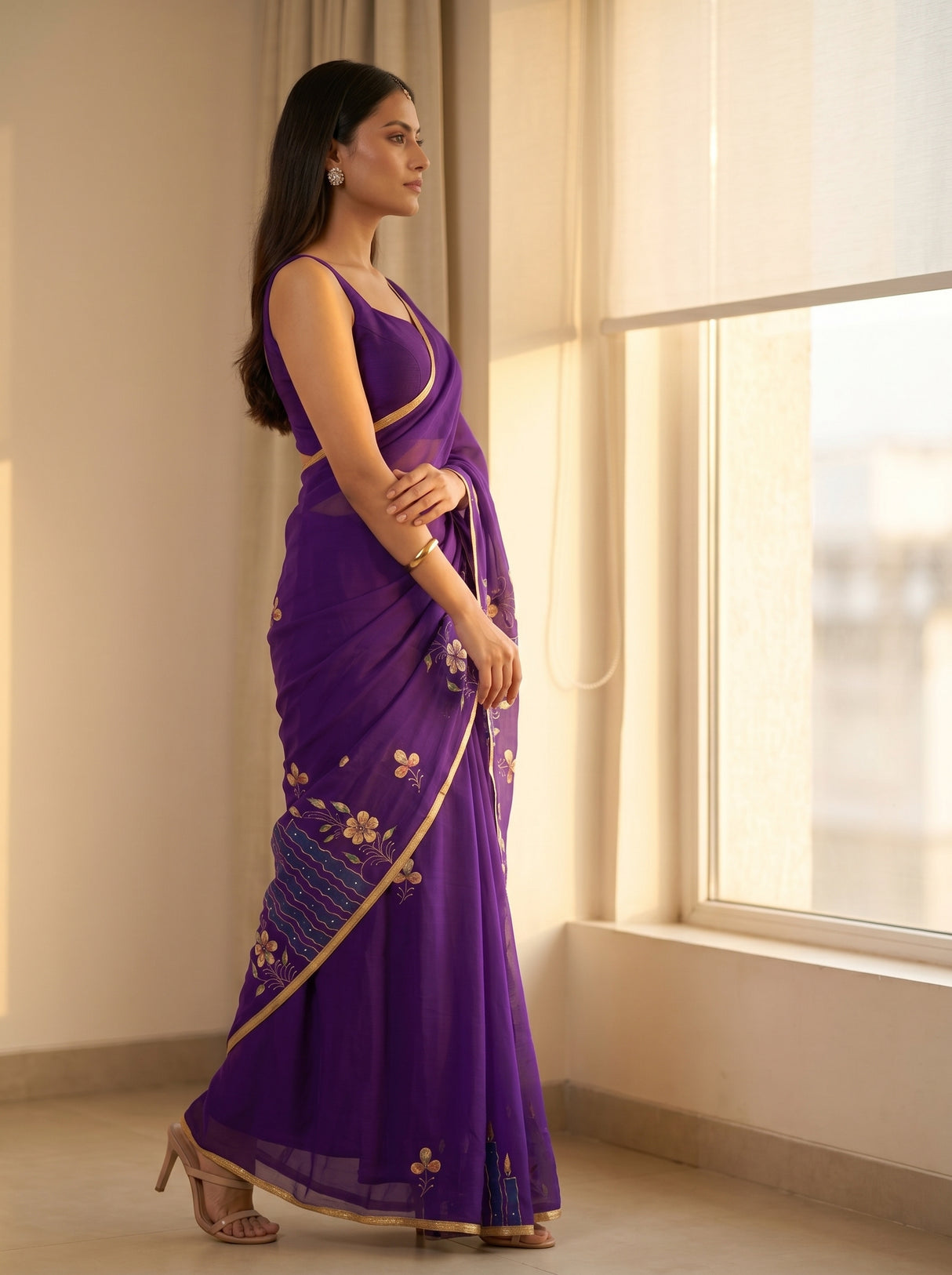 MIMOSA Saree Saree — pose 3 styling detail
