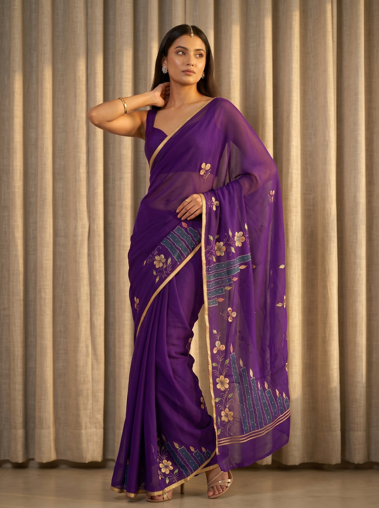 MIMOSA Saree Saree — pose 4 styling detail