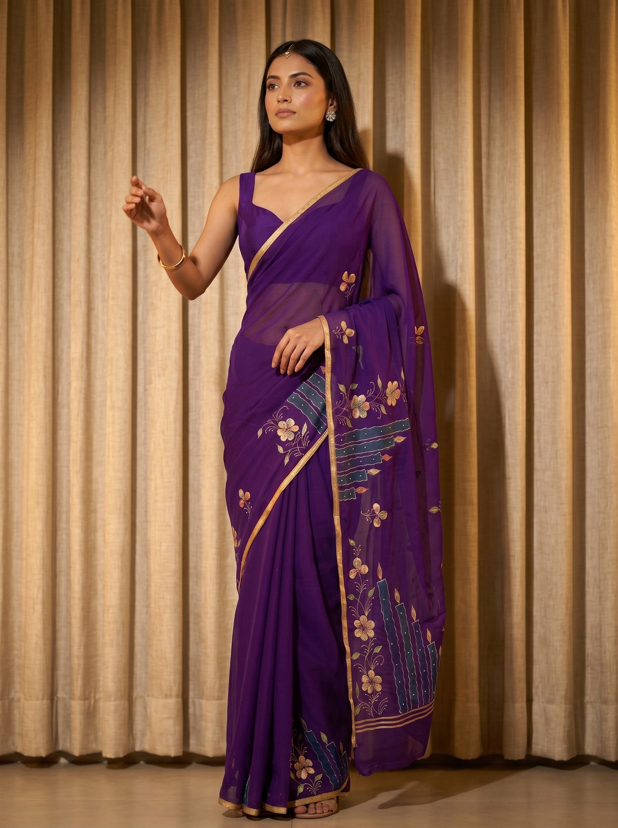 MIMOSA Saree Saree — pose 5 styling detail