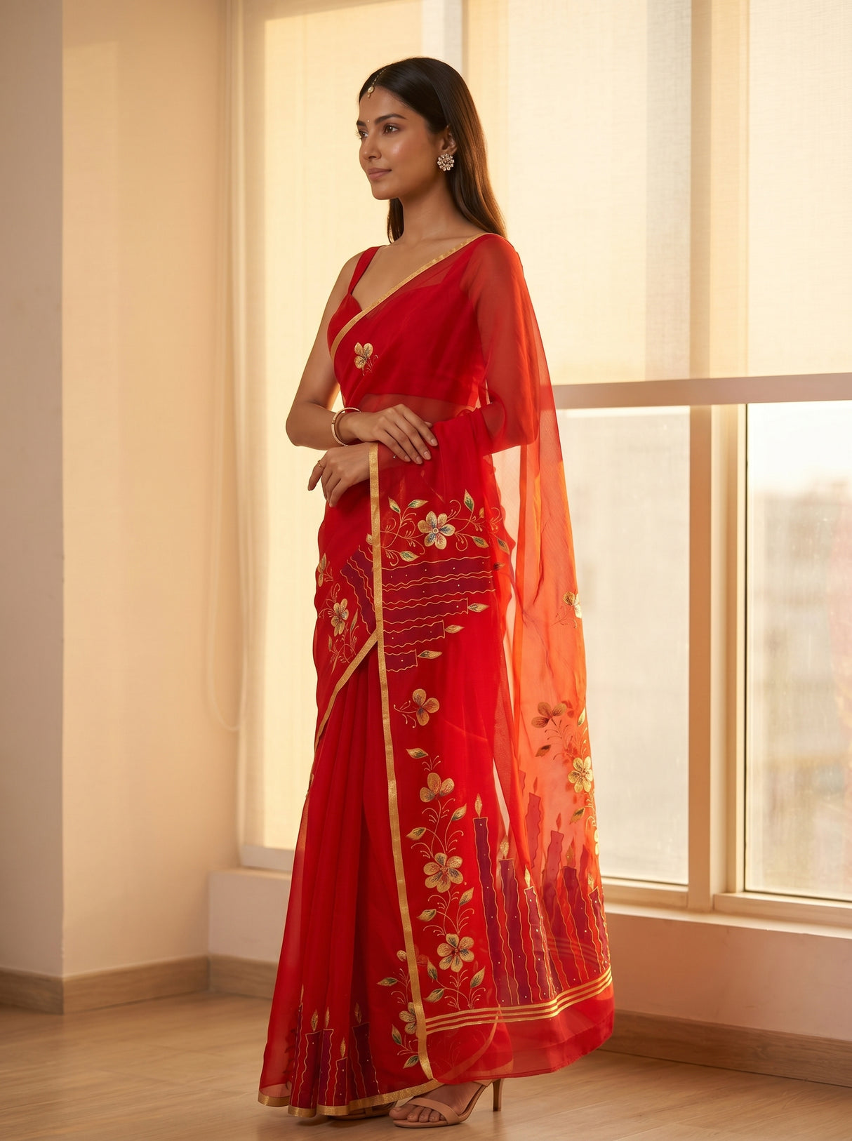 MIMOSA Saree Saree — pose 3 styling detail