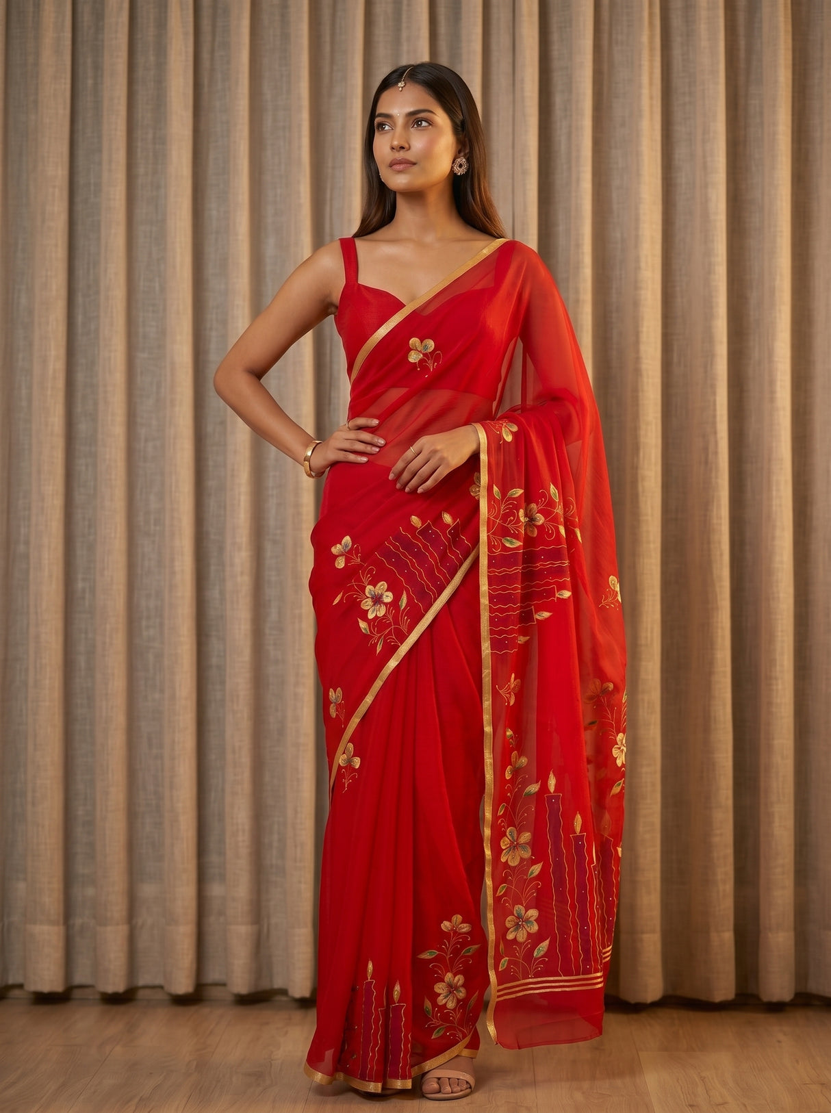 MIMOSA Saree Saree — pose 4 styling detail