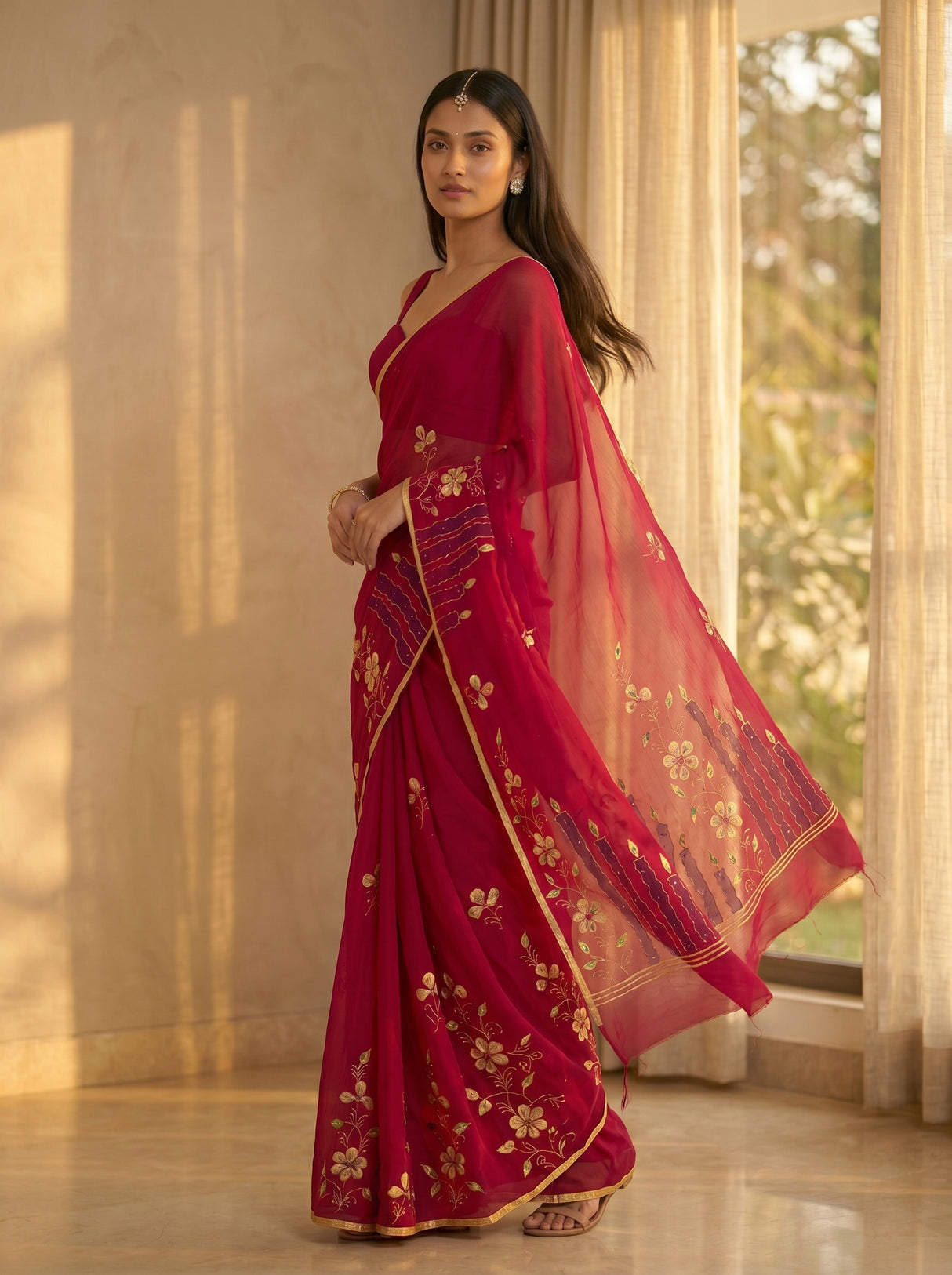 MIMOSA Saree Saree — pose 9 styling detail
