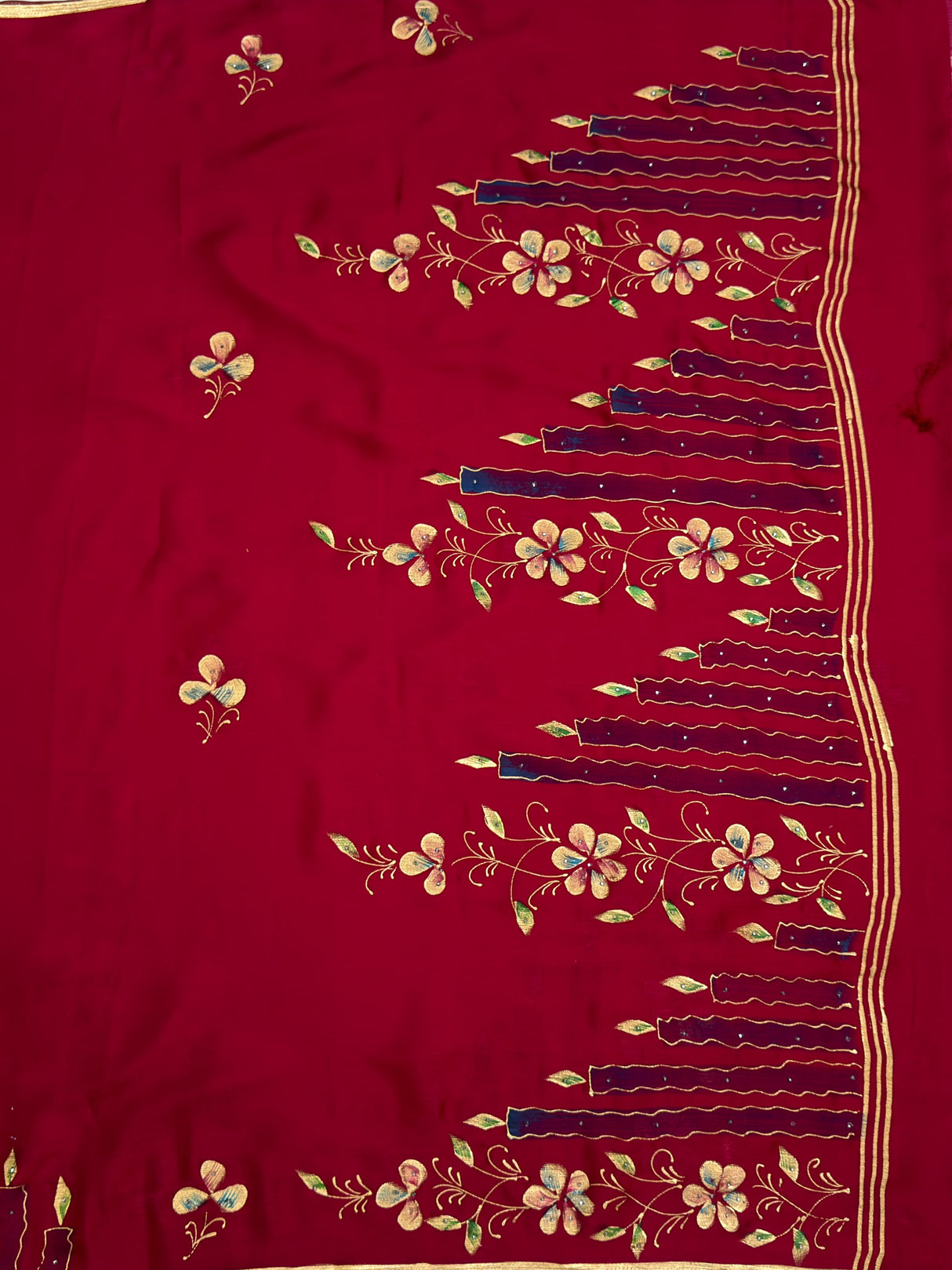 MIMOSA Saree Saree — pallu and zari work detail