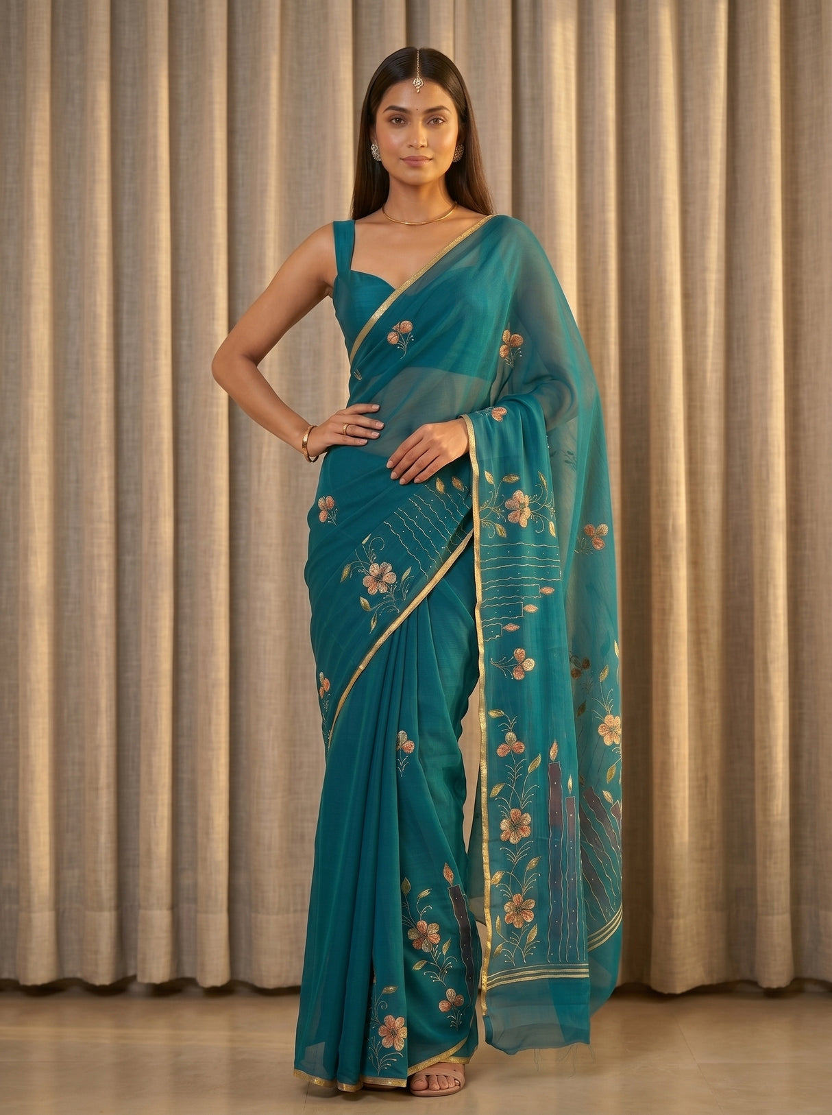 MIMOSA Saree Saree — pose 4 styling detail