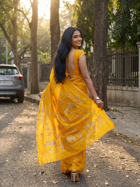 MIMOSA Saree Saree — pose 2 styling detail