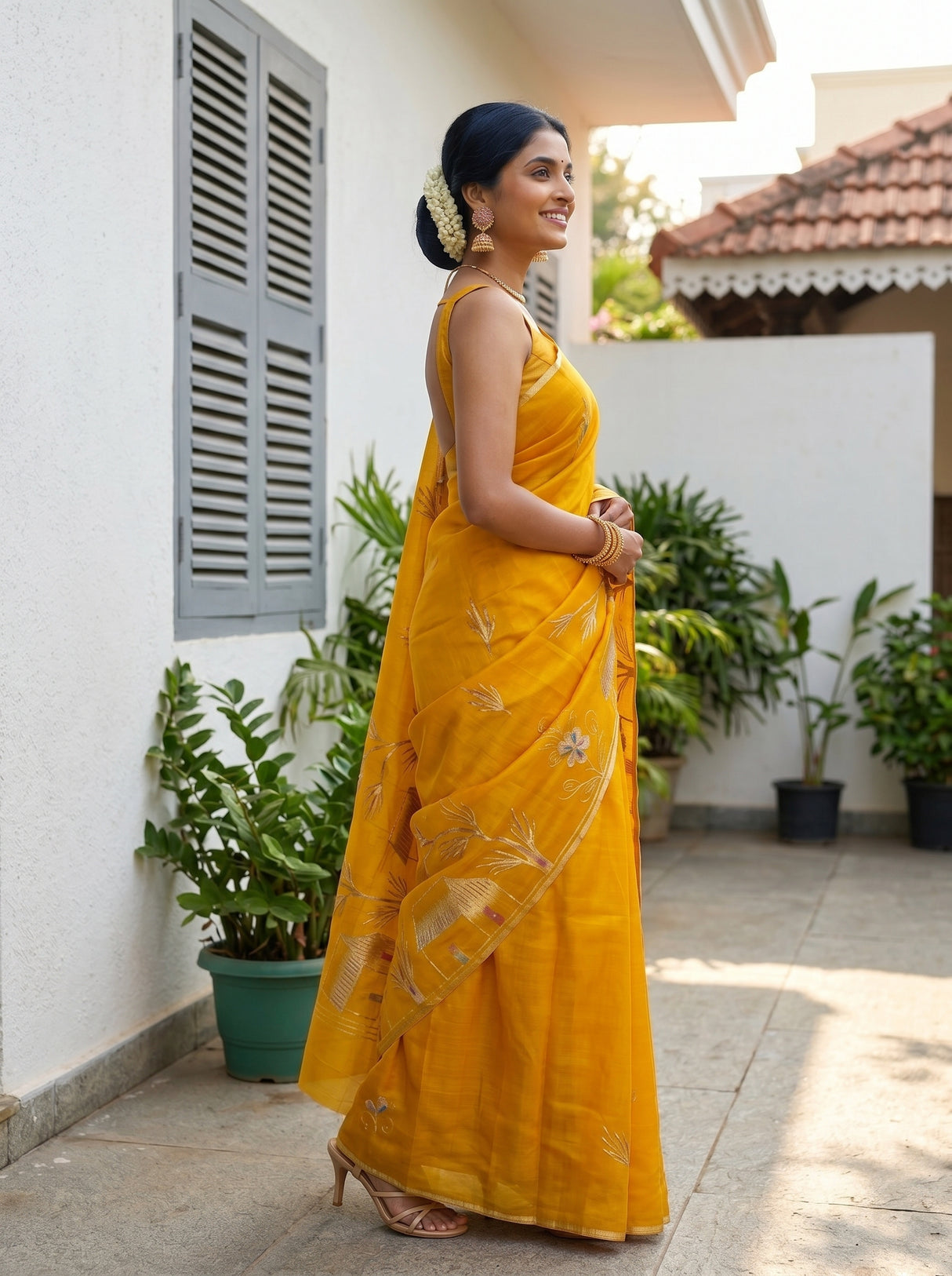 MIMOSA Saree Saree — pose 3 styling detail