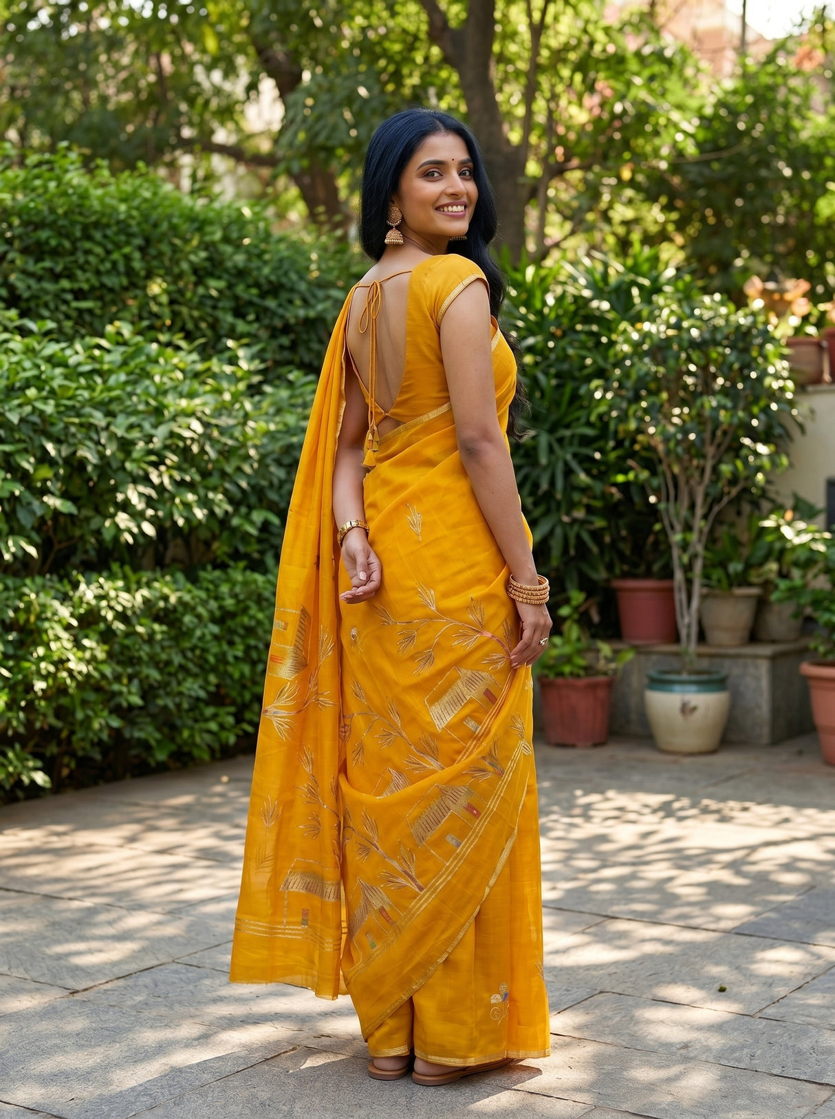 MIMOSA Saree Saree — pose 7 styling detail