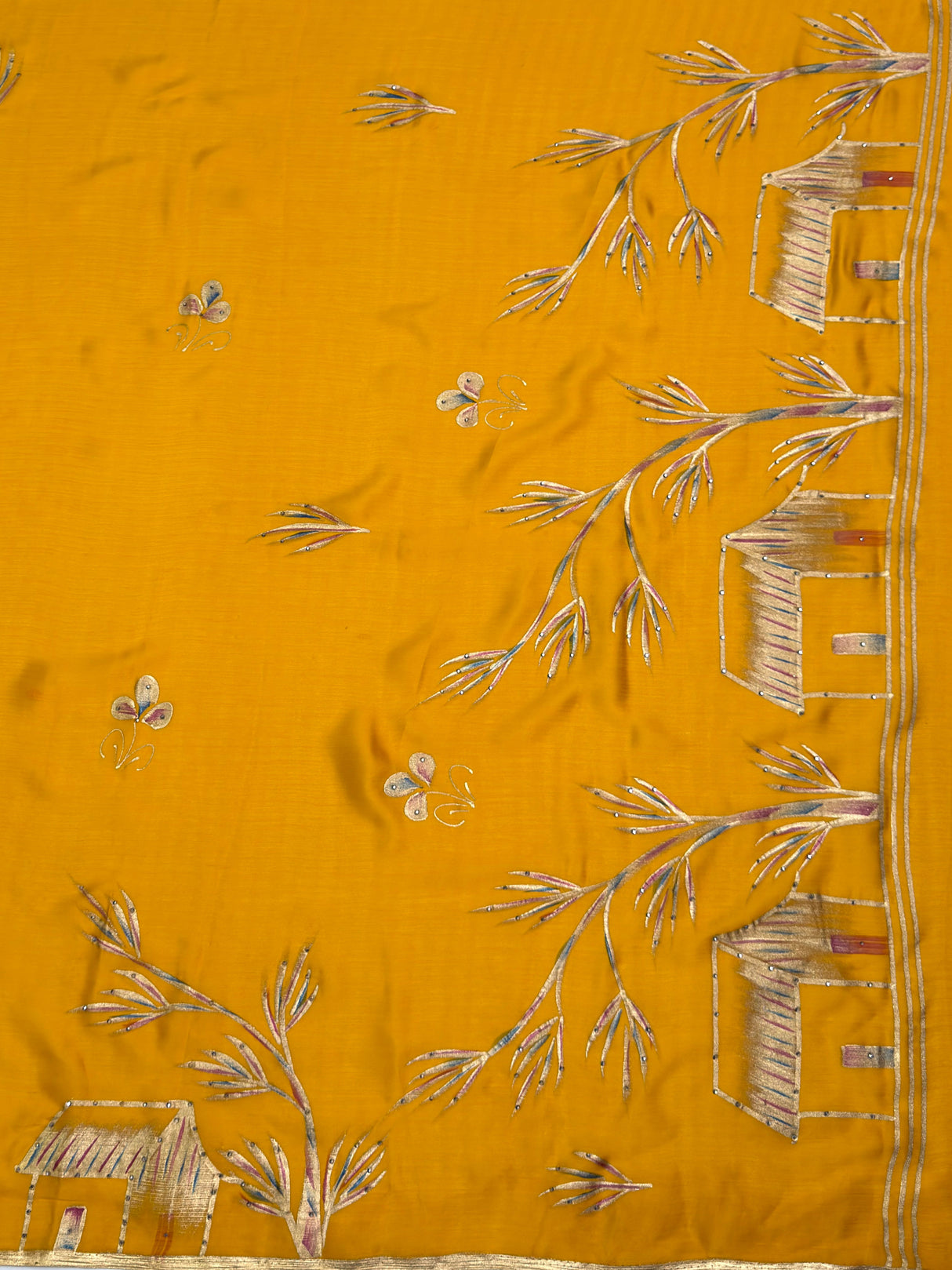 MIMOSA Saree Saree — pallu and zari work detail