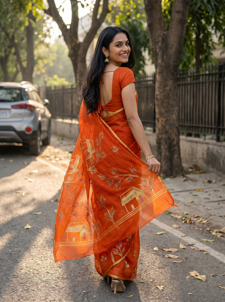 MIMOSA Saree Saree — pose 2 styling detail