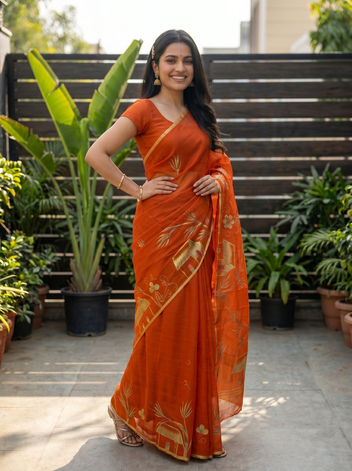 MIMOSA Saree Saree — pose 4 styling detail