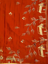 MIMOSA Saree Saree — pallu and zari work detail