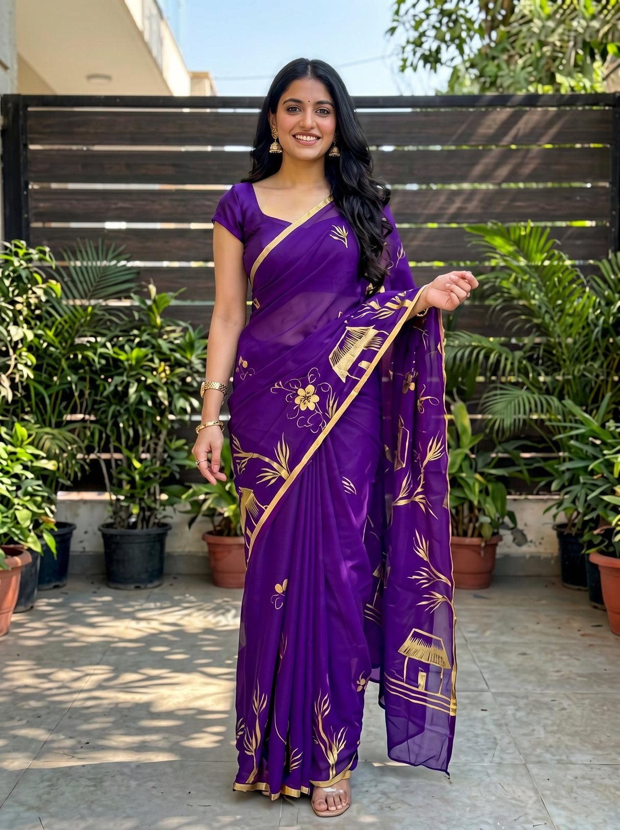 MIMOSA Saree Saree — pose 4 styling detail
