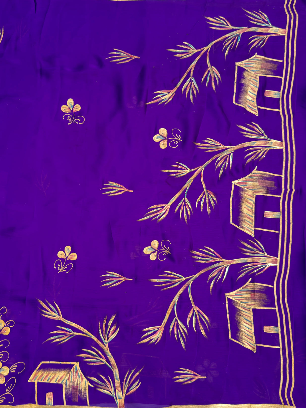 MIMOSA Saree Saree — pallu and zari work detail