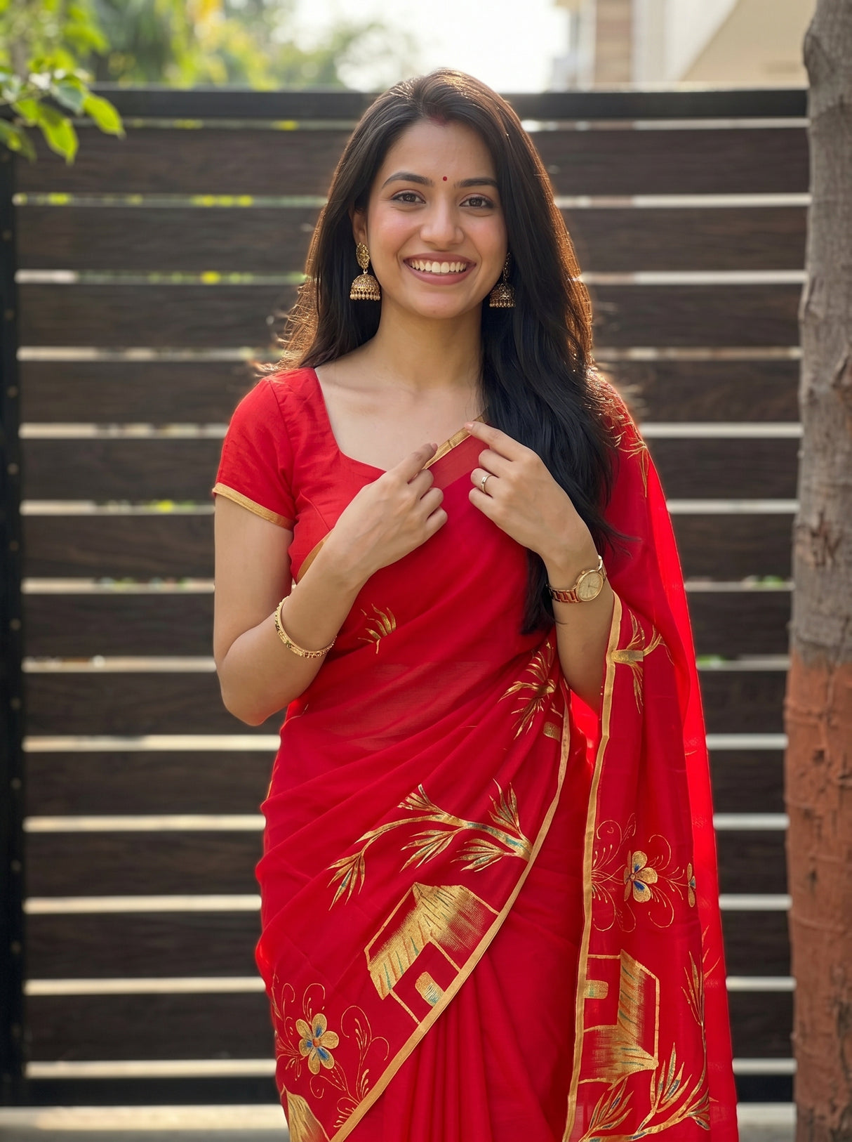 MIMOSA Saree Saree — pose 10 styling detail