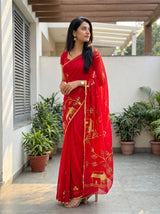 MIMOSA Saree Saree — pose 3 styling detail
