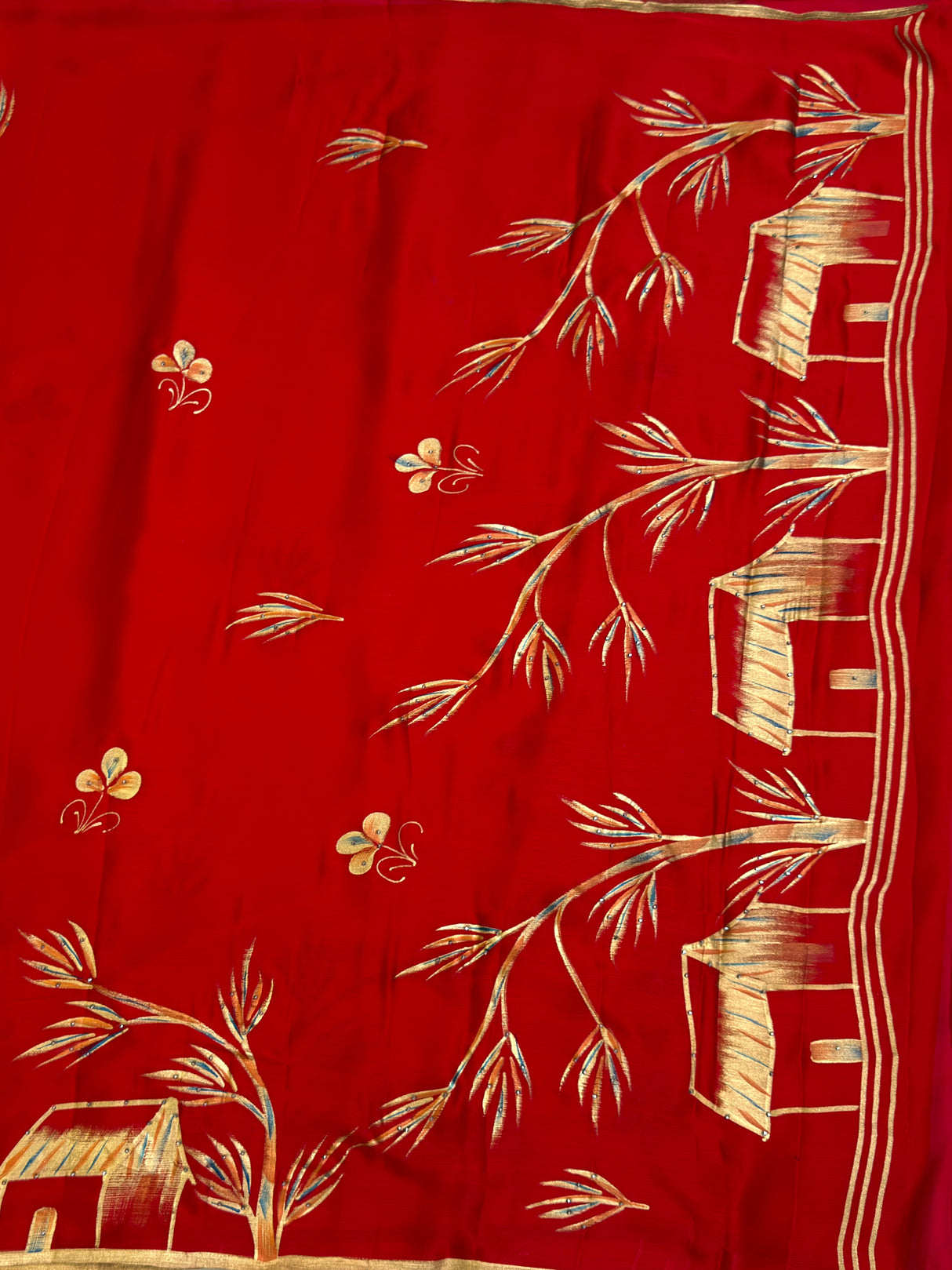 MIMOSA Saree Saree — pallu and zari work detail