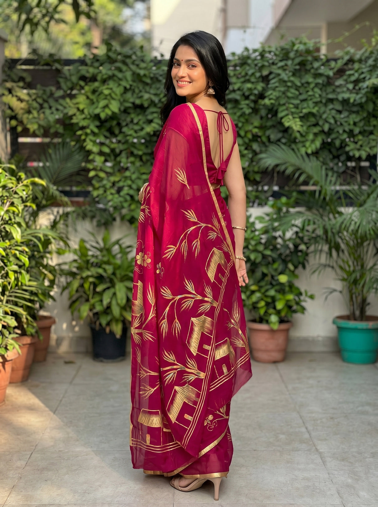MIMOSA Saree Saree — pose 7 styling detail