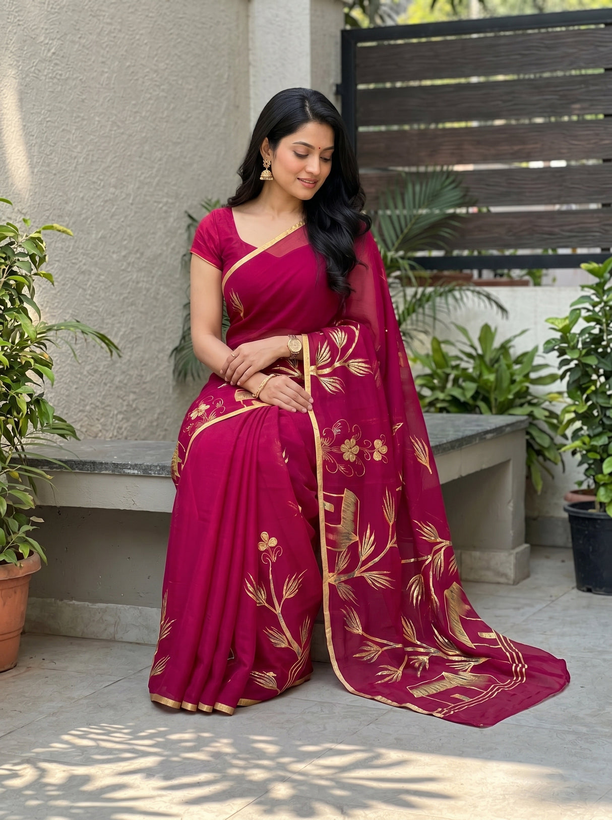 MIMOSA Saree Saree — pose 8 styling detail