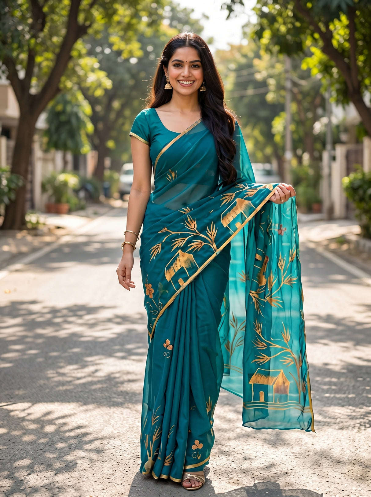 MIMOSA Saree Saree — pose 6 styling detail